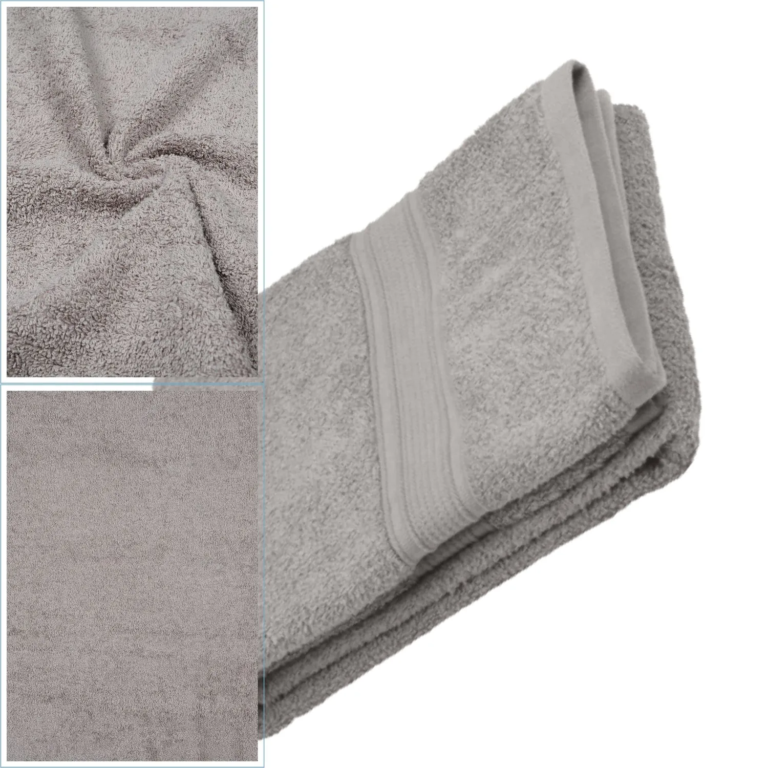 STOF Lagune serviette de bain 50x90 cm taupe coton bio