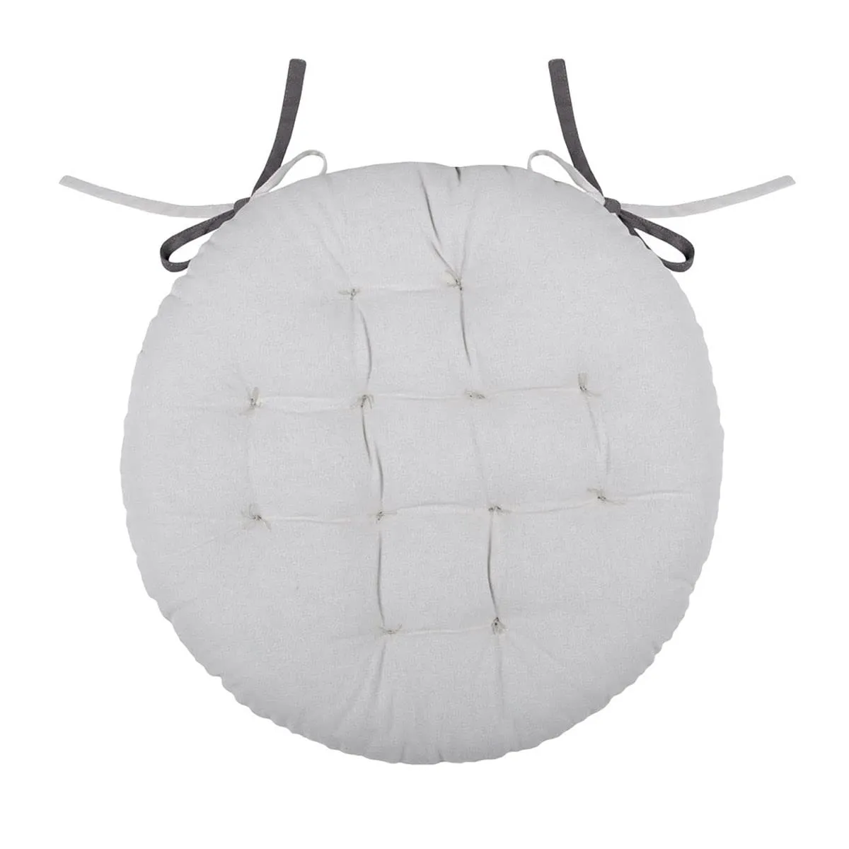Stof Duo galette chaise gris perle 38x38 cm coton
