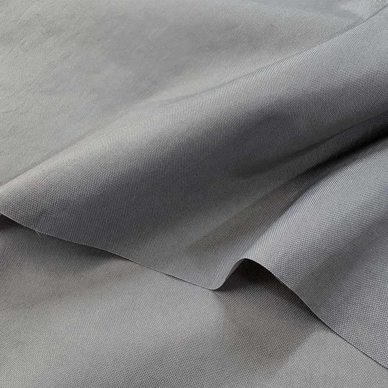 Yoko Saito tissu nylon oxford washer gris coupon 100x104 cm