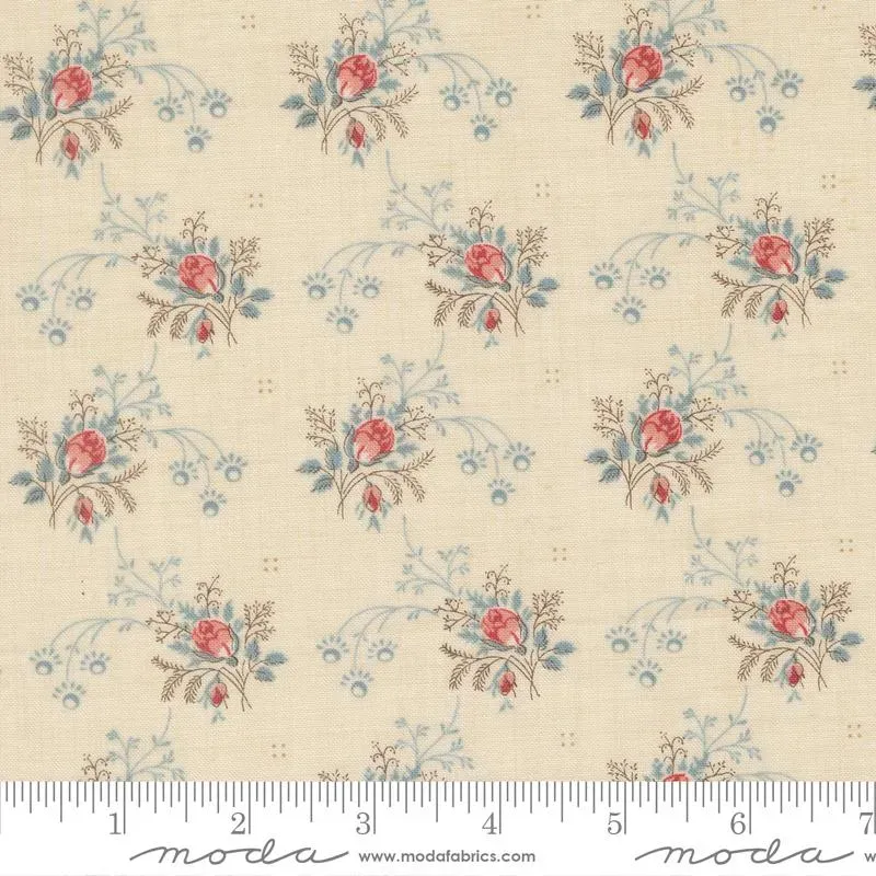 French General Fleur de Paris 13994 11 tissu coton pearl