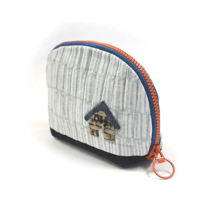 Yoko Saito Mocha kit pochette chien fermeture bleue