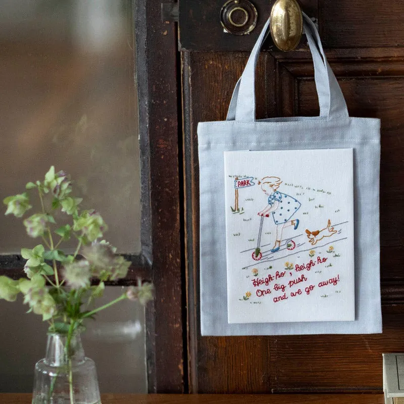 Yoko Saito Aki Takanashi Parc kit toile broderie fils blanc