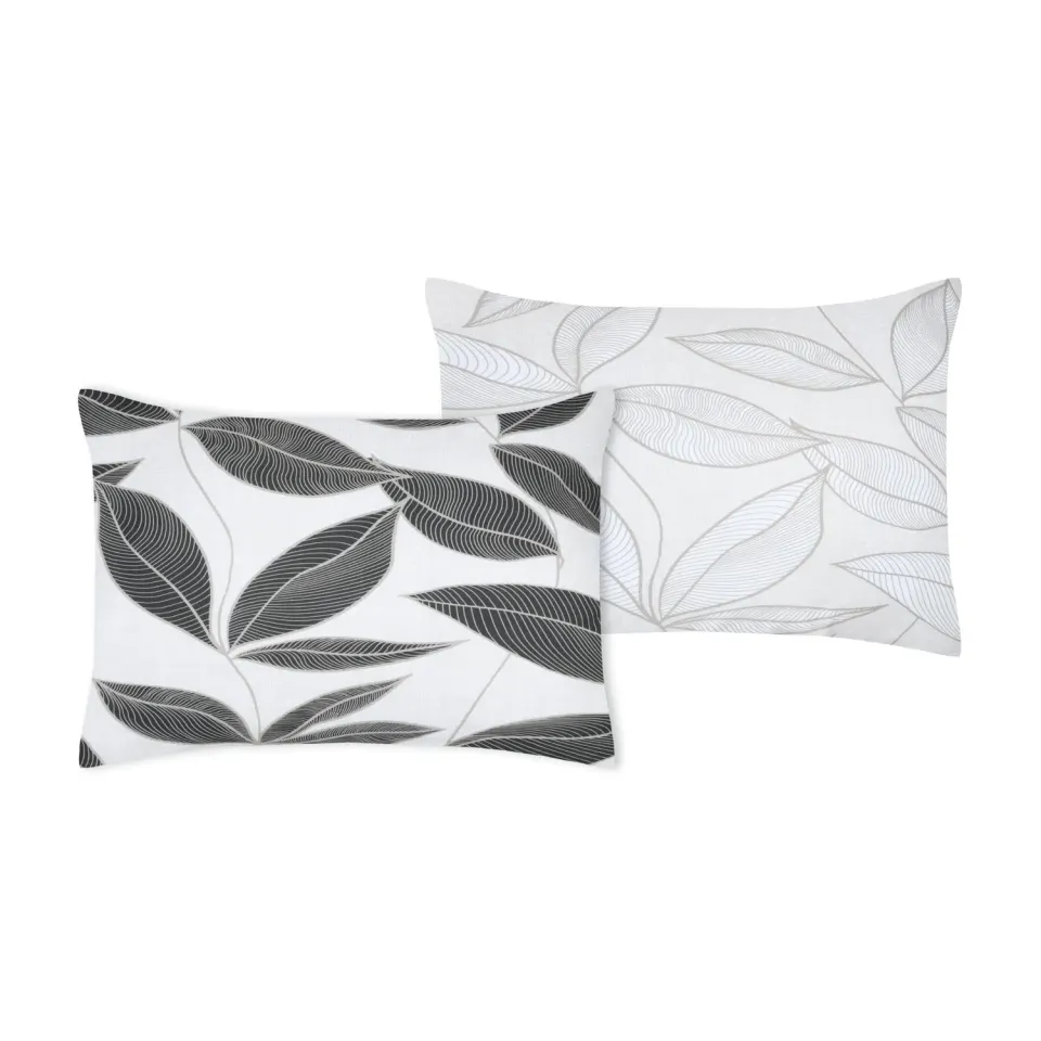STOF Matisse taie d’oreiller 50x70 noir blanc percale coton