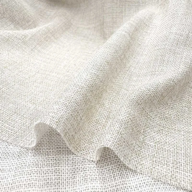 Yoko Saito 2026-05-A18 tissu coton tissé écru beige au mètre