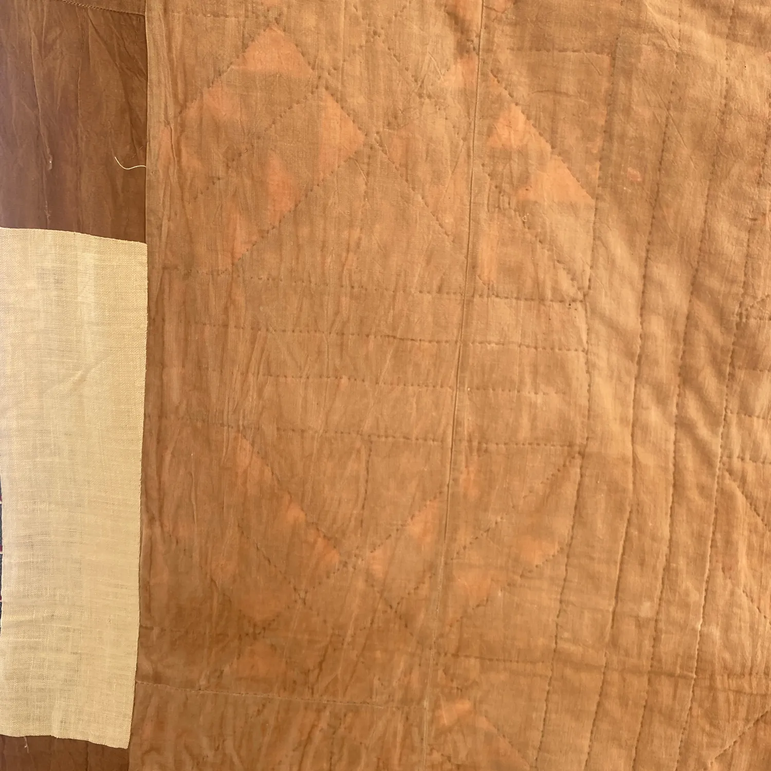 French General Wild Goose Chase quilt ancien 196x218 piécé main