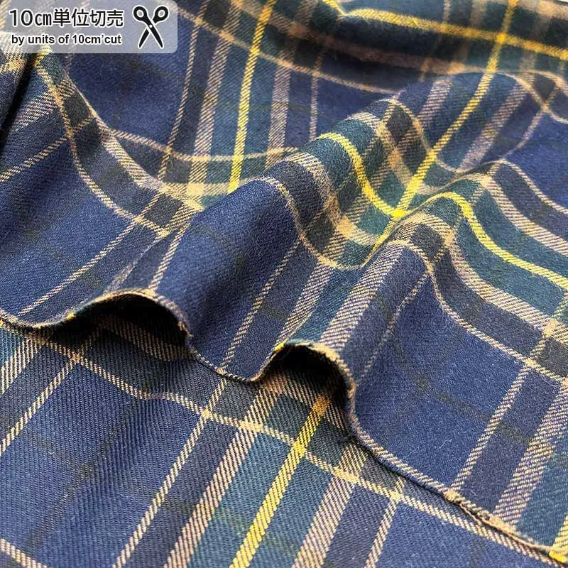 Yoko Saito 2026-03-A13 tissu flanelle carreaux au mètre
