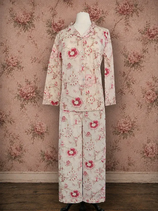 French General L'Esprit de Provence Laurel pyjama voile coton