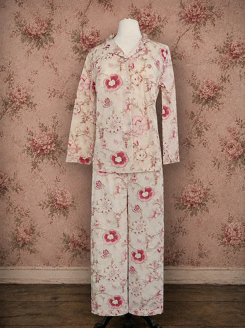 French General L'Esprit de Provence Laurel pyjama voile coton