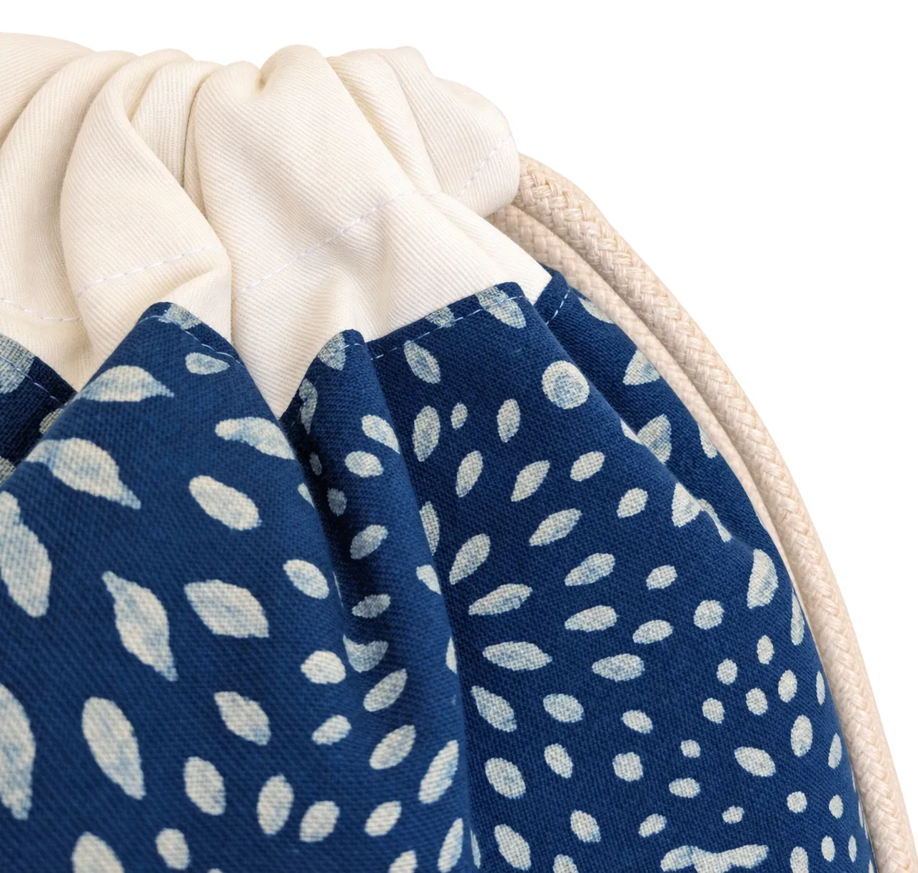 Tribu Indigo sac à dos toile bleu indigo 40×30 cm coton bio
