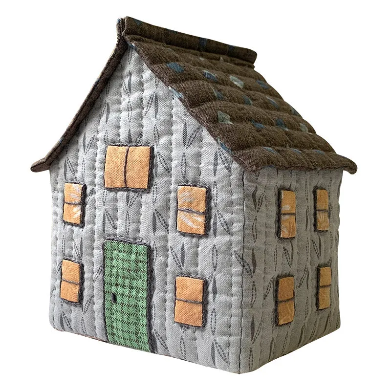 Yoko Saito 3D House Yellow Windows kit maison tissu jaune