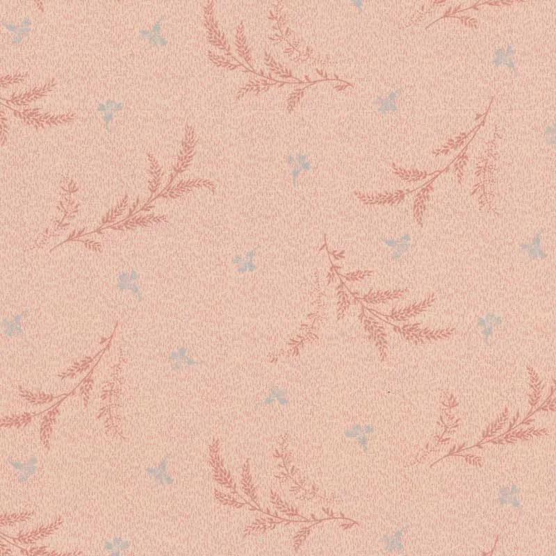 Yoko Saito 2026-05-A10 coupon coton rose blé fleurs 28x35