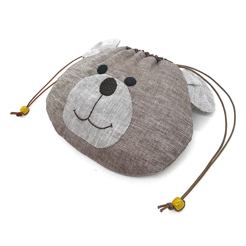 Yoko Saito Bear Drawstring kit bourse ours 16x20cm