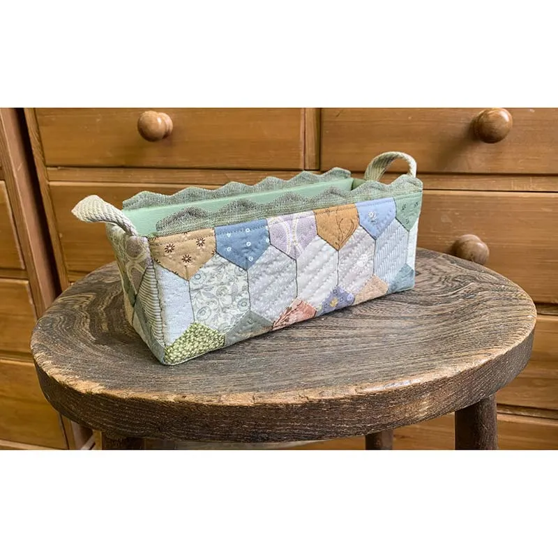Yoko Saito Fabric Box kit boite tissu 21 cm hexagones