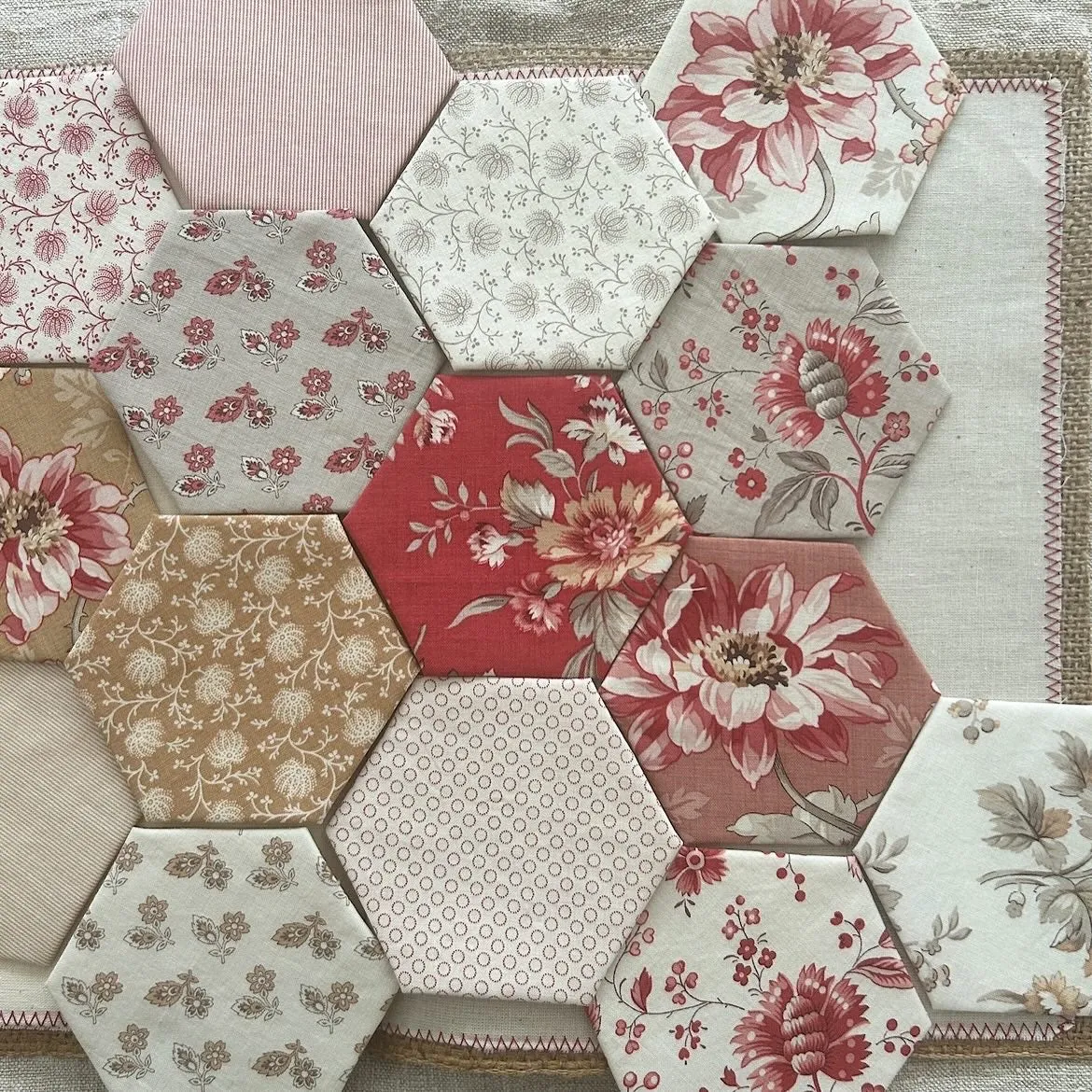 French General Hexiform hexagones couture 1 pouce x60