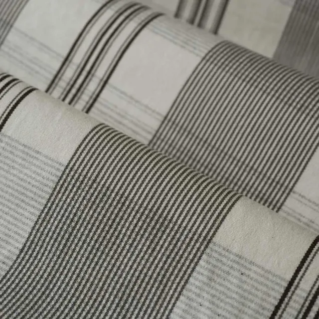 French General Apolline Charcoal tissu ameublement coton