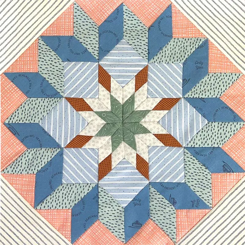 Yoko Saito Star Sampler Quilt 3 kit étoile 30 cm