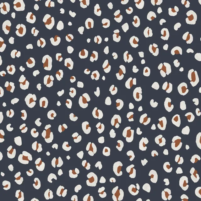 La Maison Naïve Crêpe Marocain Viscose Léo Denim échantillon 8,5 cm