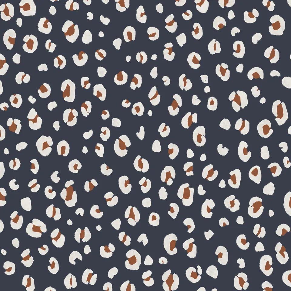 La Maison Naïve Crêpe Marocain Viscose Léo Denim échantillon 8,5 cm