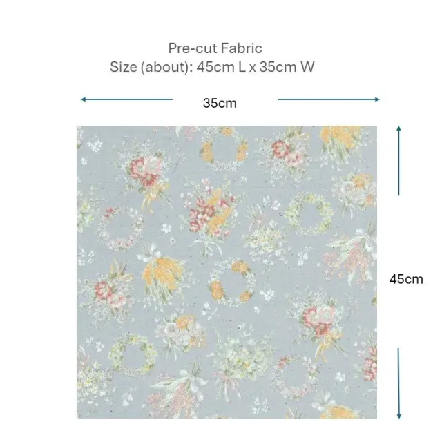 YOKO SAITO 2026-06-A01 coupon coton gris 45x35 cm