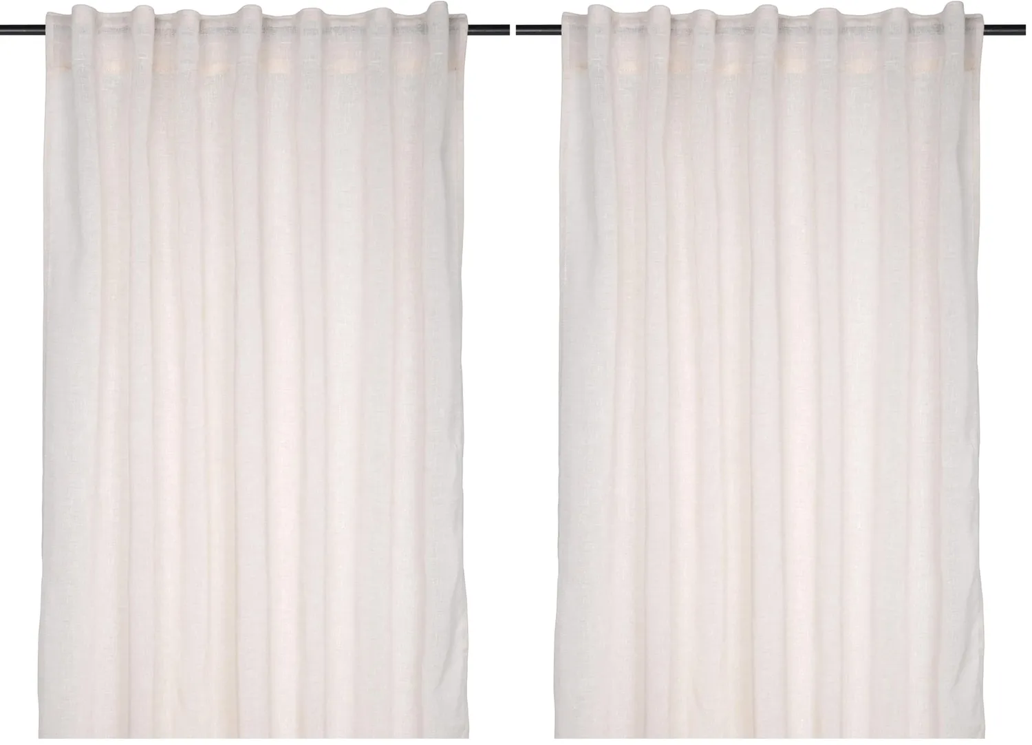 Stof Madrid voile 140x260 naturel 1 panneau polyester