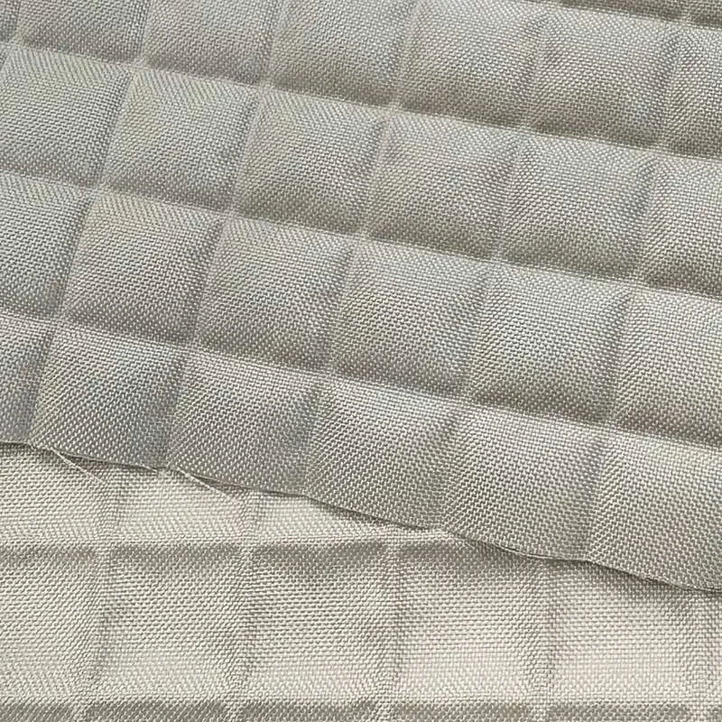 Yoko Saito Oxford tissu nylon gaufré crème 50x108cm
