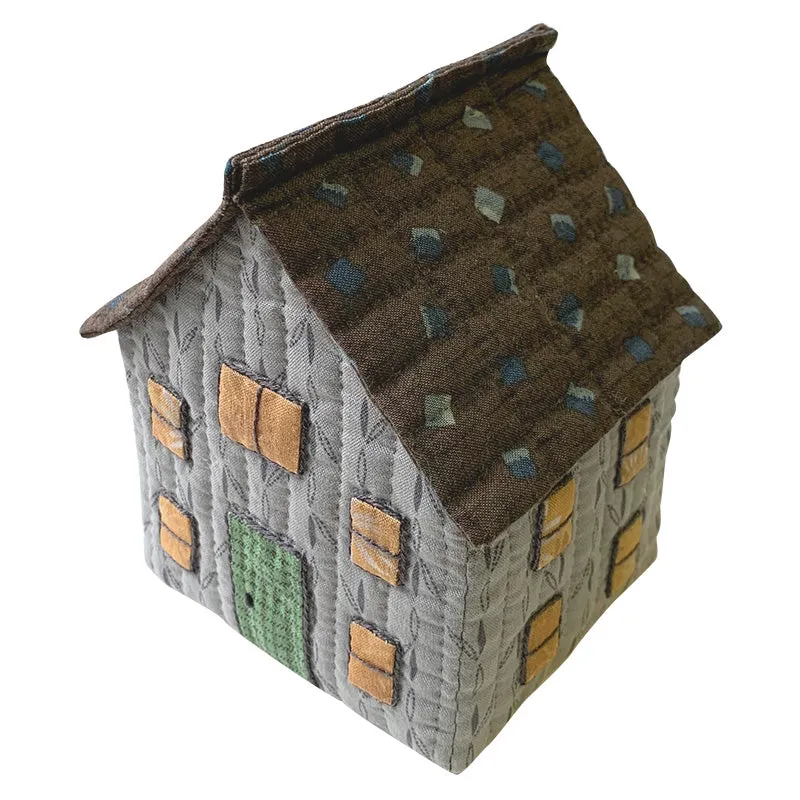 Yoko Saito 3D House Yellow Windows kit maison tissu jaune