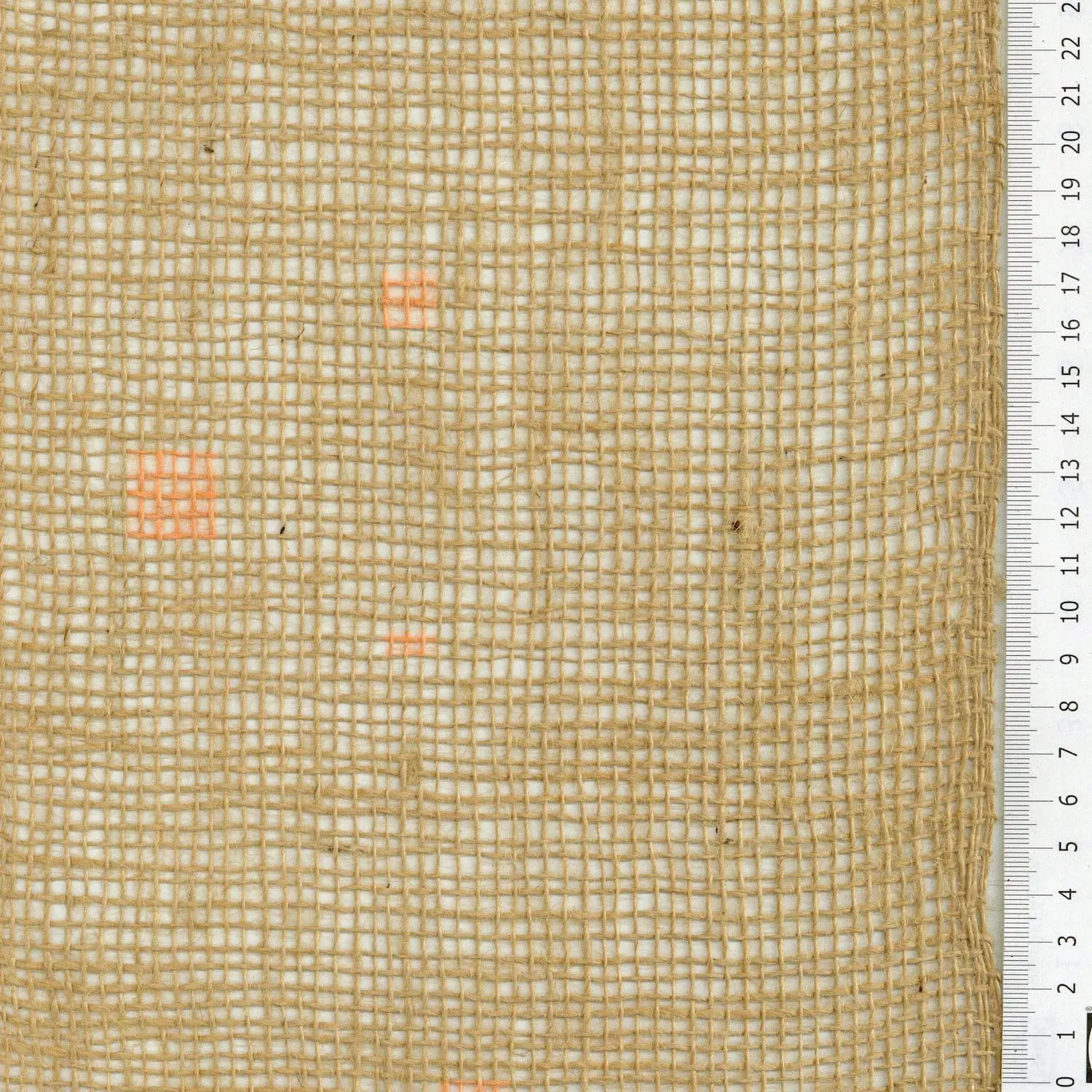 Tissushop bande toile de jute naturel 50 m 20 cm