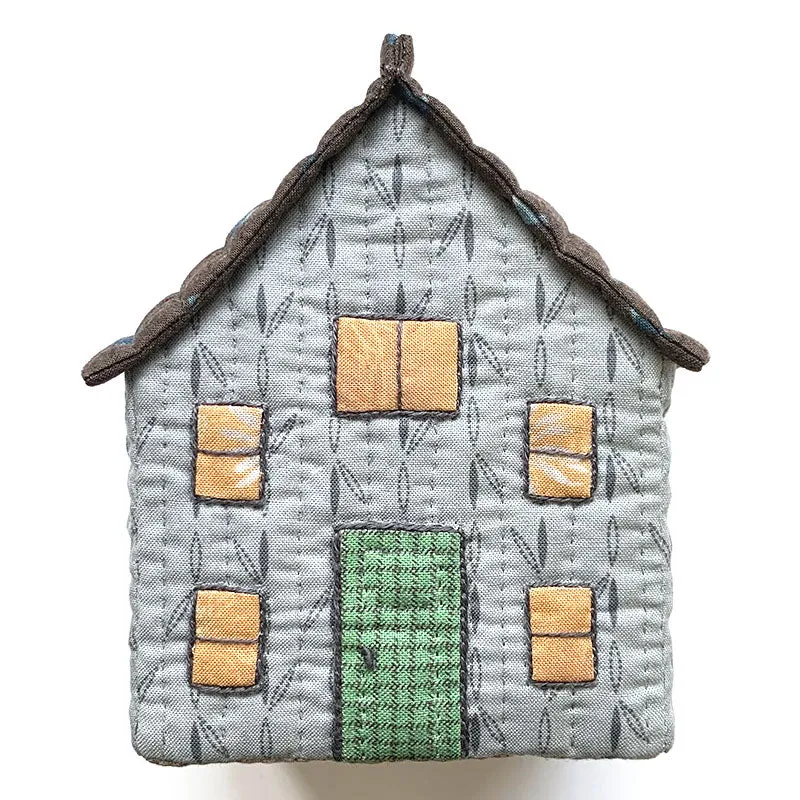 Yoko Saito 3D House Yellow Windows kit maison tissu jaune