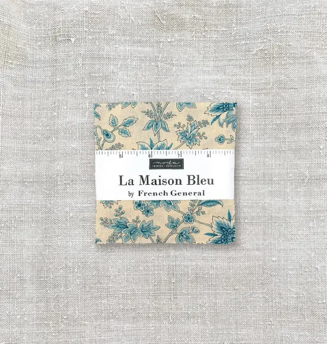 French General La Maison Bleu mini charm carrés coton 2,5"
