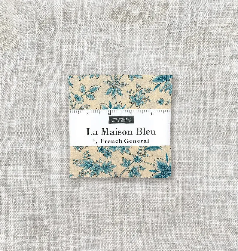 French General La Maison Bleu mini charm carrés coton 2,5"