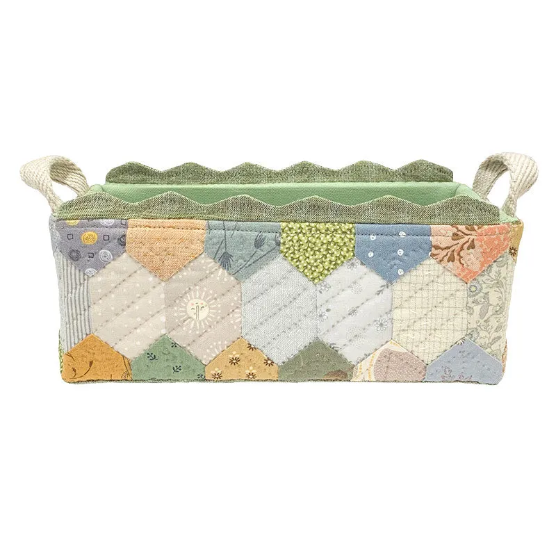Yoko Saito Fabric Box kit boite tissu 21 cm hexagones