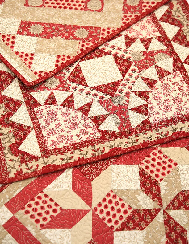 French General Charlotte patron quilt poupée rouge imprimé