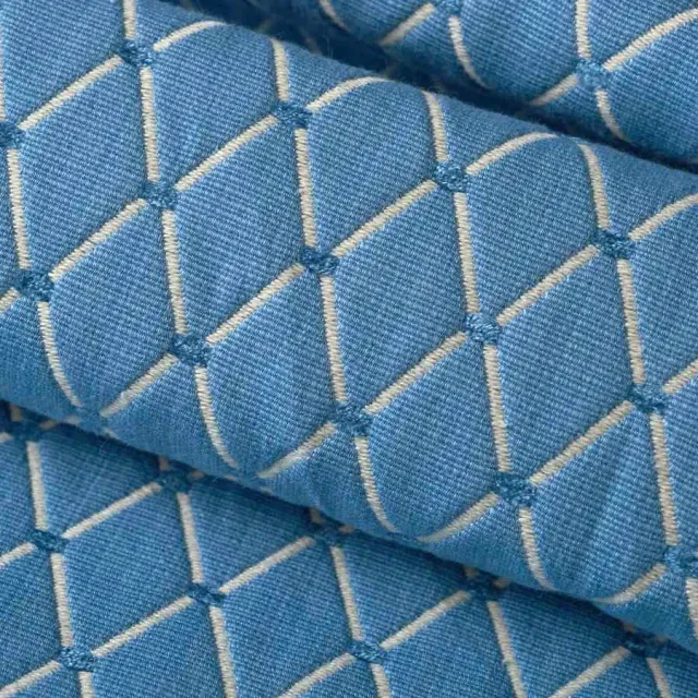 French General Margo Bleu tissu ameublement indigo 137 cm