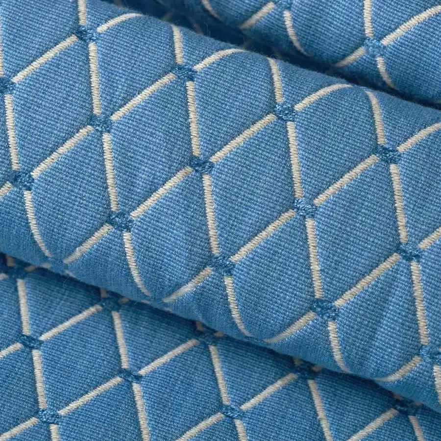 French General Margo Bleu tissu ameublement indigo 137 cm