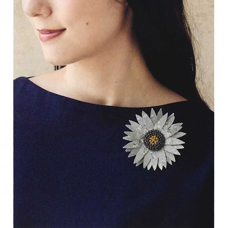 Yoko Saito Sutekini kit 3 broches fleurs sans patron