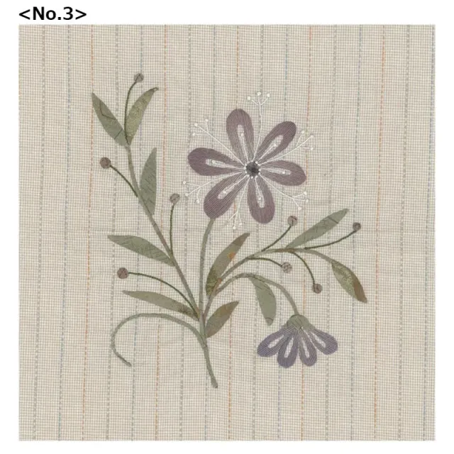 Yoko Saito fleurs scandinaves No 3 kit applique 30 cm