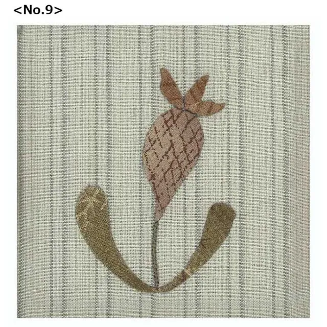 Yoko Saito No.9 kit appliqué fleurs scandinaves 9x9 cm