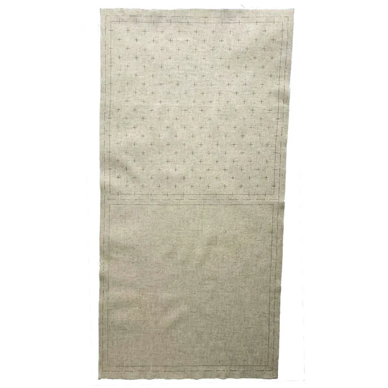 Yoko Saito Hidamari Kasuri tissu sashiko marine 32 cm coton lin