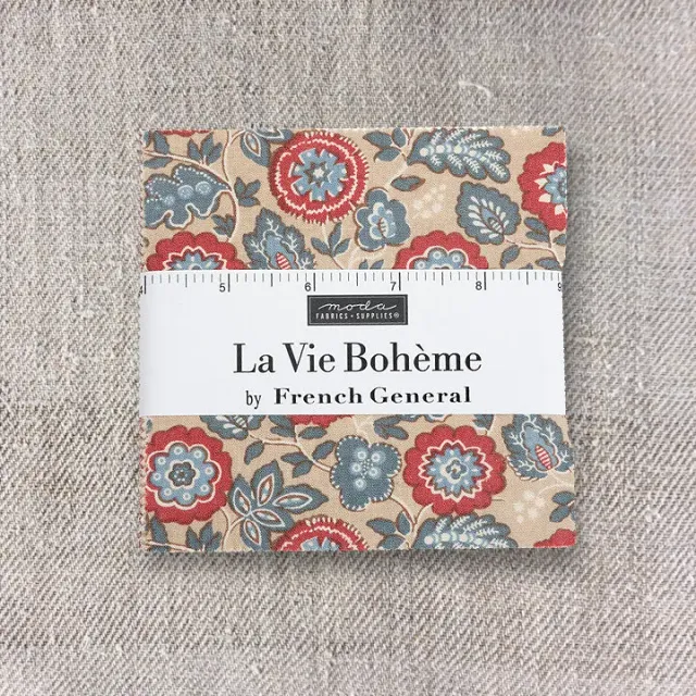 French General La Vie Bohème charm pack coton 42 carrés