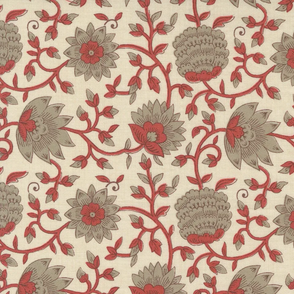 French General Bonheur de Jour 13912 16 tissu coton perle au mètre