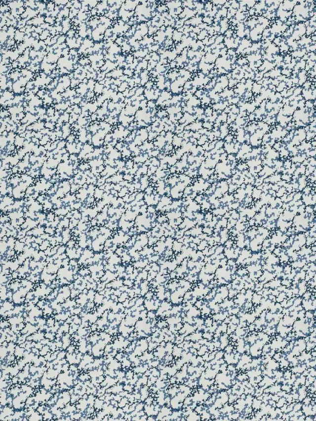French General Amandine Indigo tissu ameublement au mètre indigo