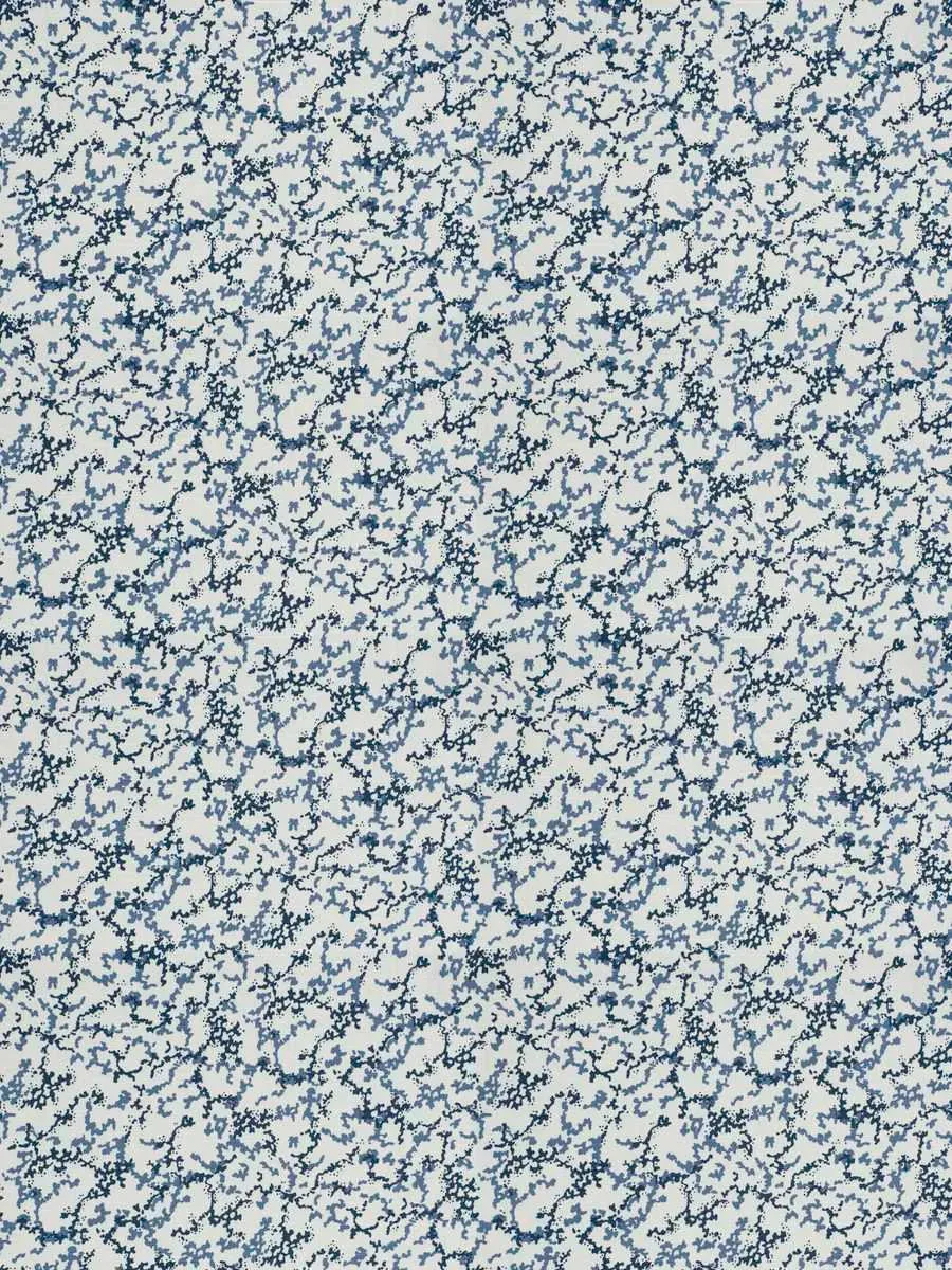 French General Amandine Indigo tissu ameublement au mètre indigo