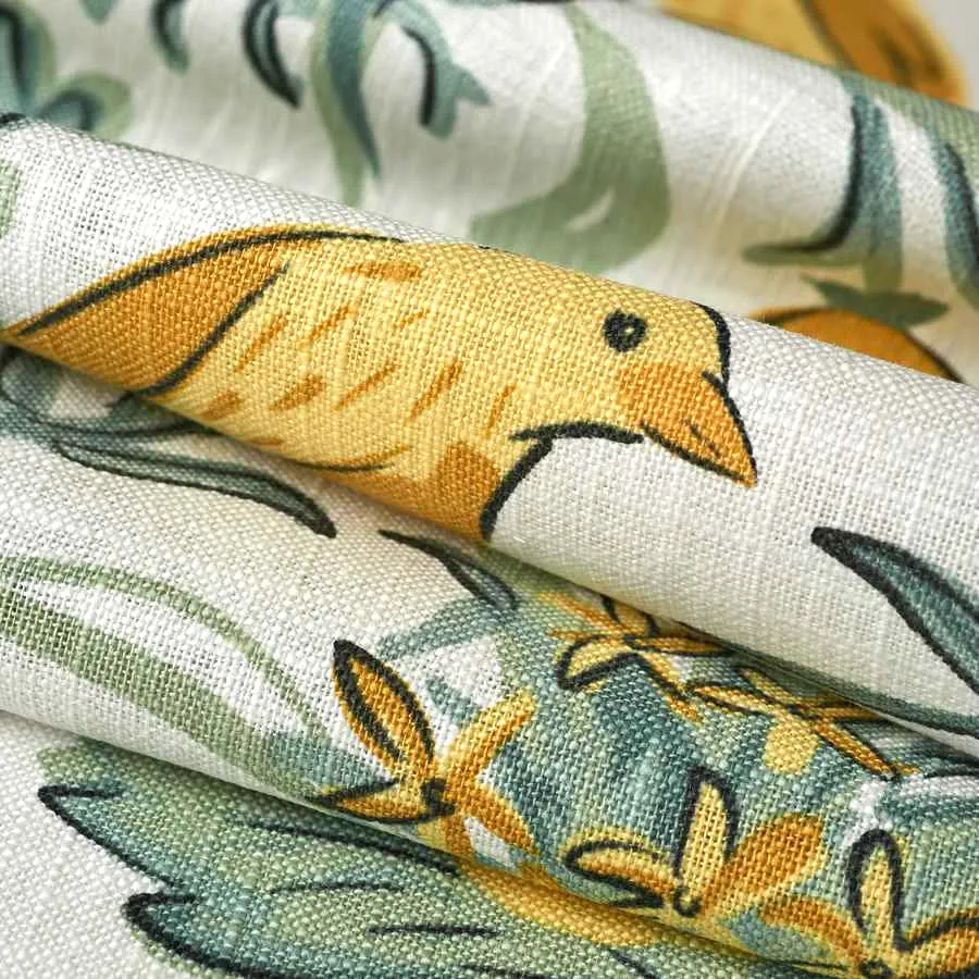 French General Jardin Privette Soleil tissu ameublement 137 cm