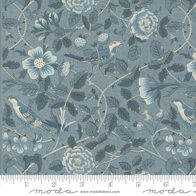 French General Sacré Bleu 13972 16 tissu coton bleu