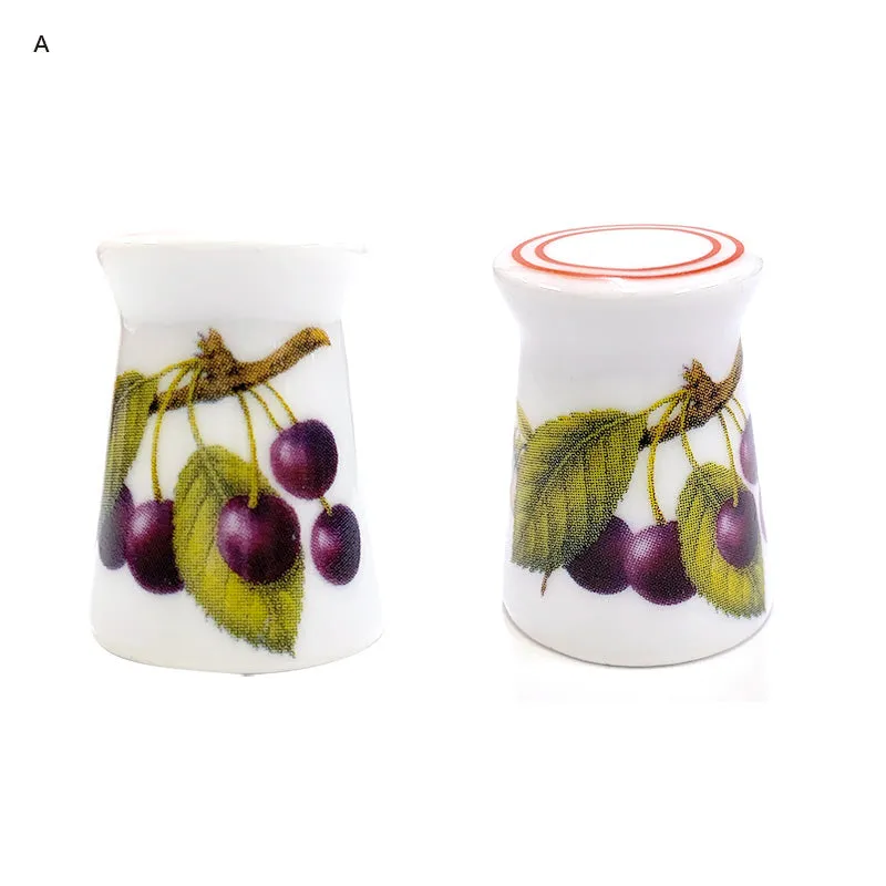 Yoko Saito dé porcelaine Arita fruit quilting main