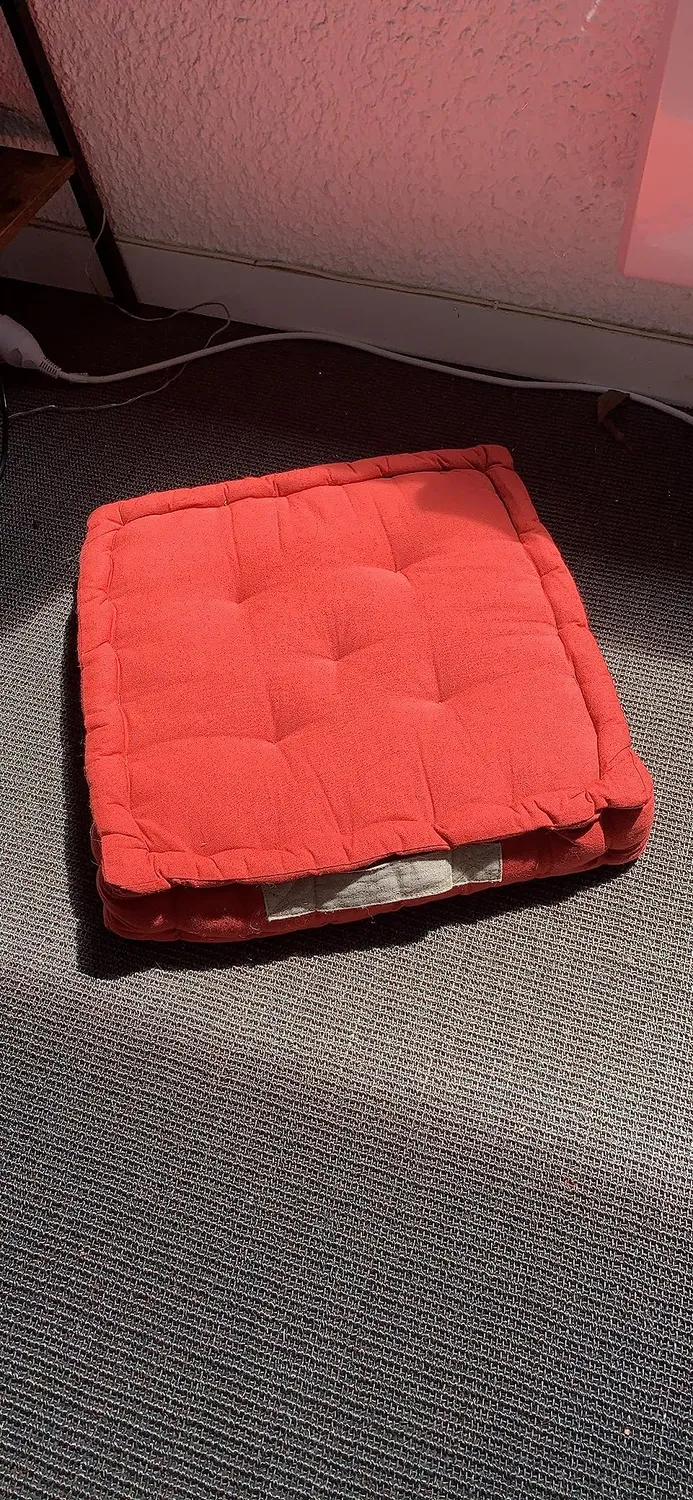STOF Duo coussin de sol 45x45 gris matelassé