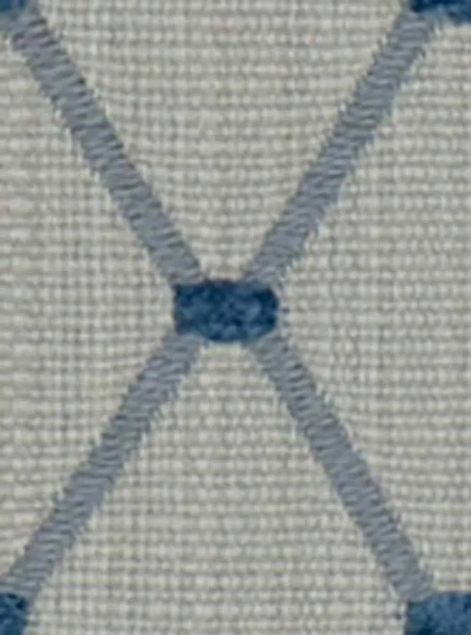 French General Margo Azure tissu ameublement indigo