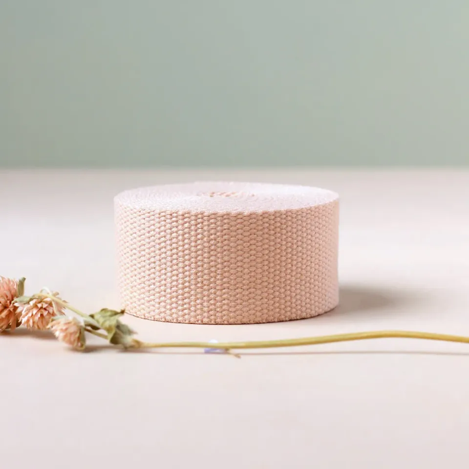 La Maison Naïve sangle Rose 40 mm chute coton mélangé