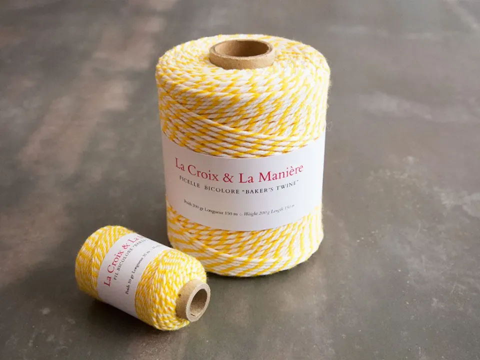 La Croix et La Manière Baker's Twine ficelle jaune 35m