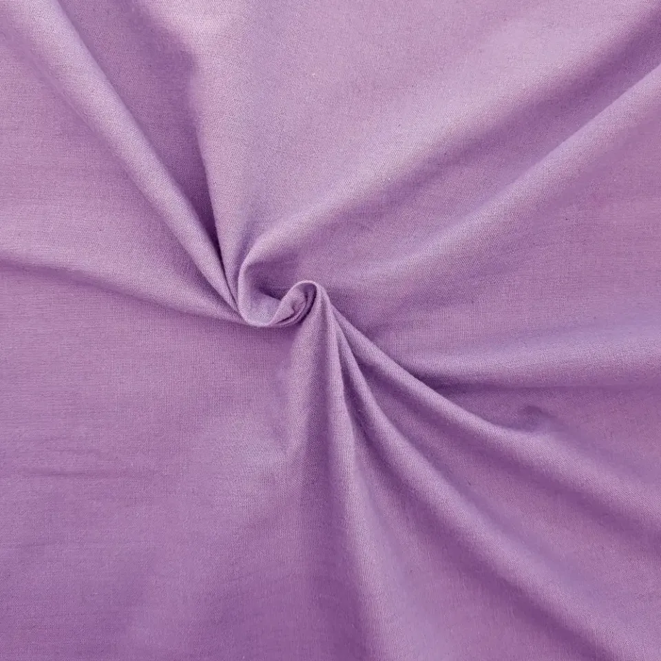 Tribu Indigo tissu coton bio lilas 120g au mètre